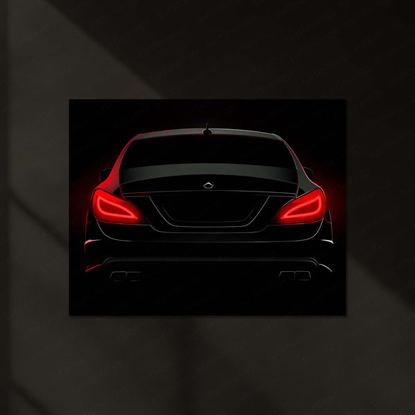Dodge Challenger – The Hellfire Gaze | Muscle Car LED Wall Art | Neon Power Metal Frame Poster