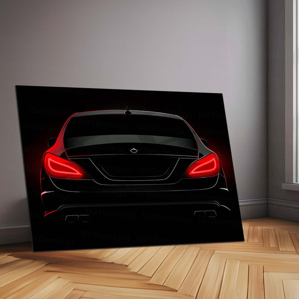 Dodge Challenger – The Hellfire Gaze | Muscle Car LED Wall Art | Neon Power Metal Frame Poster