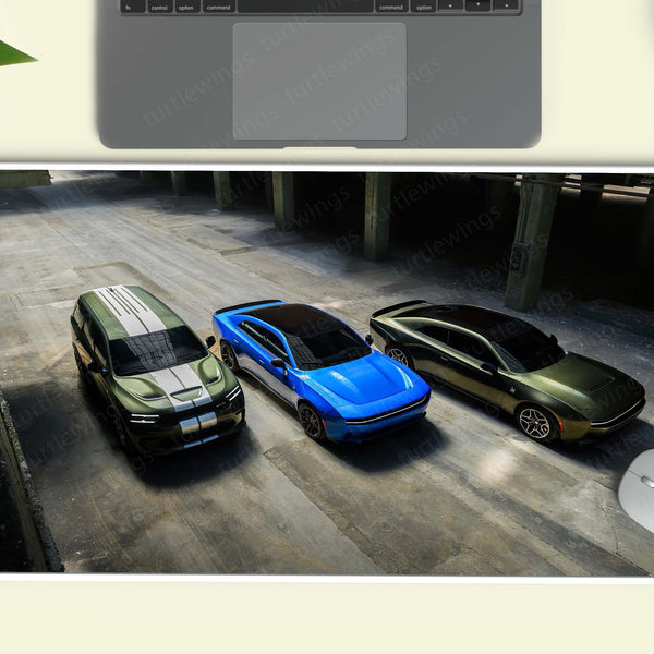 Dodge Charger Trio – Muscle Car Extended Deskmat