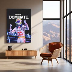 Quote Metal Poster | Max Verstappen – Don’t Argue, Dominate Metal Frame  Relentless F1 Supremacy & Winner-Takes-All Mindset Wall Art | Racing Dominance Quote Metal Poster