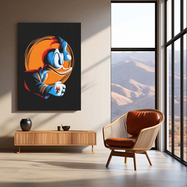 🦆 Donald Duck Metal Frame Poster | Classic Disney Wall Art for Kids & Cartoon Lovers - TURTLEWINGS 