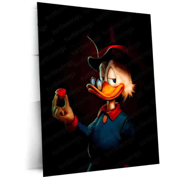🦆 Donald Duck Metal Frame Poster | Classic Disney Wall Art for Kids & Cartoon Lovers 02 - TURTLEWINGS 
