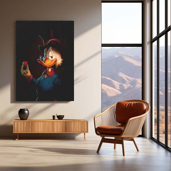 🦆 Donald Duck Metal Frame Poster | Classic Disney Wall Art for Kids & Cartoon Lovers 02 - TURTLEWINGS 