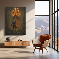 🔥 Doom Slayer Game Metal Frame Poster | Epic Gaming Wall Art for Hardcore Fans - TURTLEWINGS 