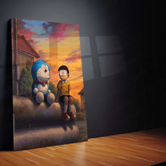 Anime Metal Poster | Doraemon & Nobita Metal Poster – A Nostalgic Anime Classic - TURTLEWINGS 