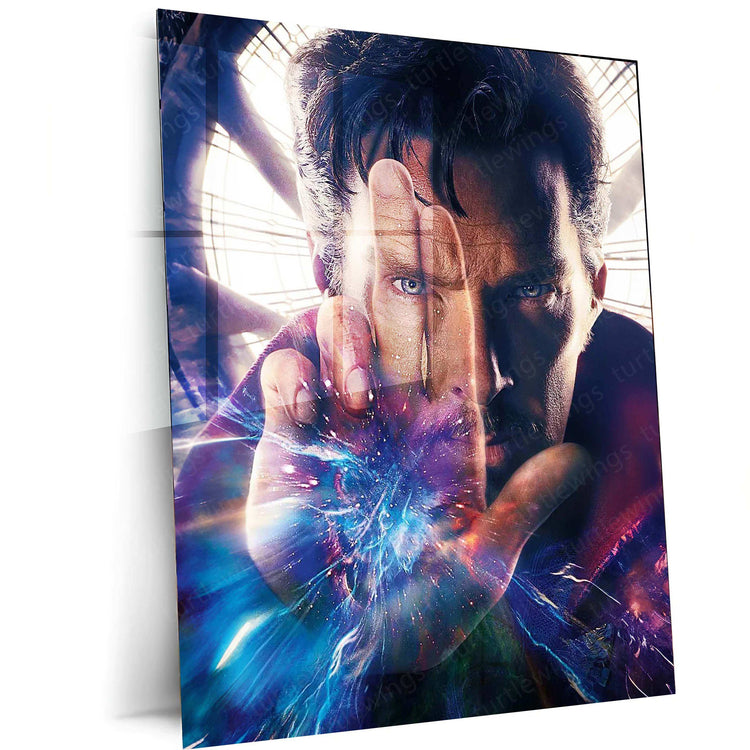 Doctor Strange Metal Poster | Marvel Superhero Wall Art | Multiverse Magic Decor - TURTLEWINGS 