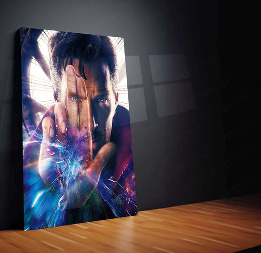 Doctor Strange Metal Poster | Marvel Superhero Wall Art | Multiverse Magic Decor - TURTLEWINGS 