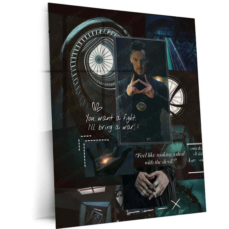 Doctor Strange Metal Poster – Marvel Sorcerer Supreme Wall Art - TURTLEWINGS 