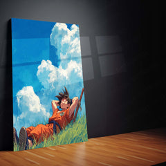 Anime Metal Poster | Goku – Dragon Ball Z Metal Poster | Saiyan Warrior Anime Wall Frame