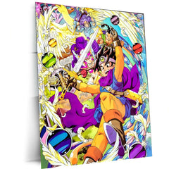 Game Metal Poster | Dragon Quest – Heroes of Light and Destiny | Epic Fantasy Metal Frame Poster