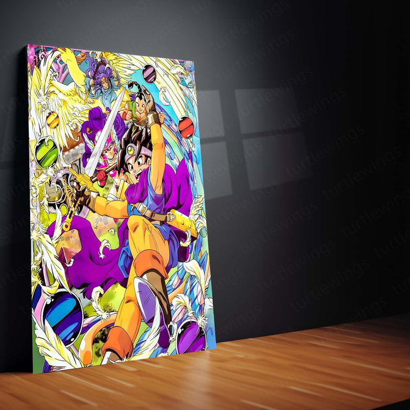 Game Metal Poster | Dragon Quest – Heroes of Light and Destiny | Epic Fantasy Metal Frame Poster