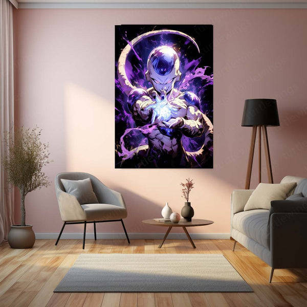 Dragon Ball Z – Super Saiyan Power Metal Poster | Anime Wall Frame Featuring Goku & More