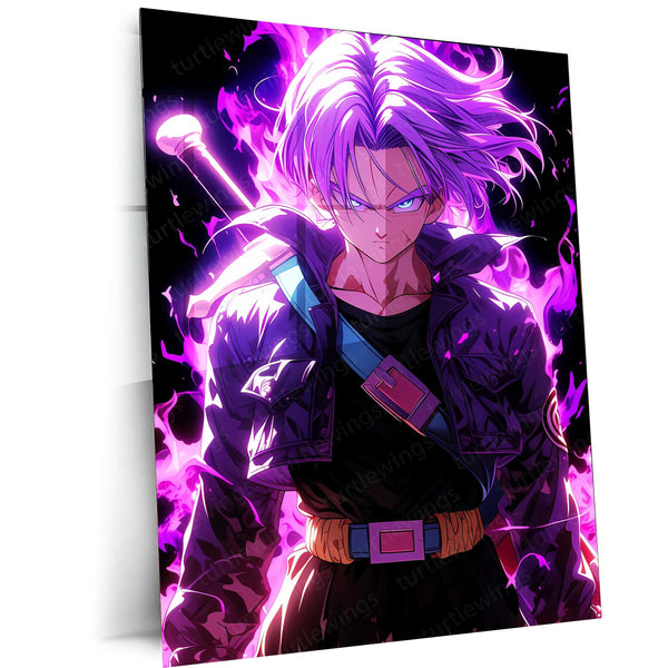 Dragon Ball Z – Super Saiyan Power Metal Poster | Anime Wall Frame Featuring Goku & More 01