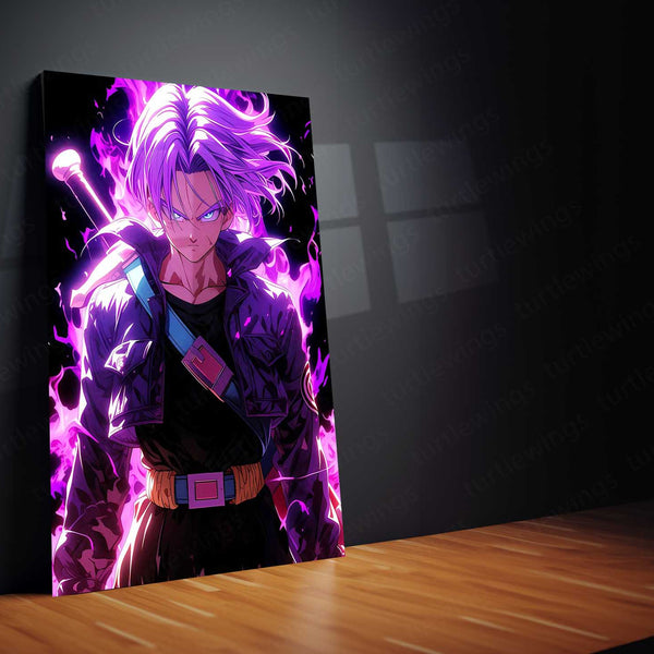 Dragon Ball Z – Super Saiyan Power Metal Poster | Anime Wall Frame Featuring Goku & More 01