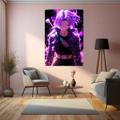 Dragon Ball Z – Super Saiyan Power Metal Poster | Anime Wall Frame Featuring Goku & More 01