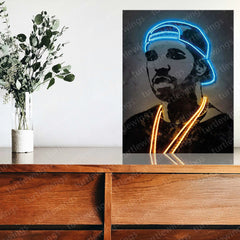 Drake Hip-Hop Neon LED Metal Frame - TURTLEWINGS 