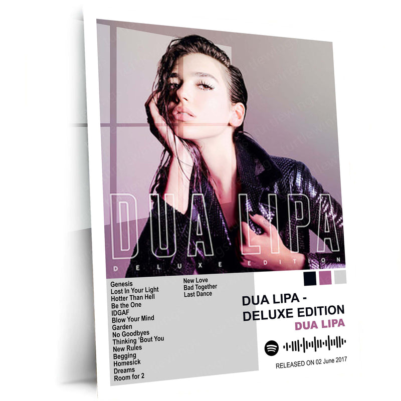 Dua Lipa – Complete Album Collection | Set of 7 | Set of 4 | Premium Metal Poster Set