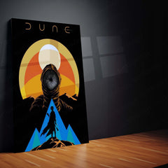 Dune Sandworm Poster – Epic Sci-Fi Desert Saga Metal Poster | Arrakis Wall Frame