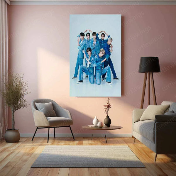 ENHYPEN Metal Poster – K-Pop Rising Stars Wall Art for ENGENEs - TURTLEWINGS 
