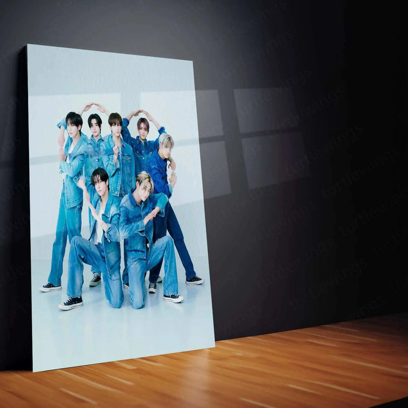 ENHYPEN Metal Poster – K-Pop Rising Stars Wall Art for ENGENEs - TURTLEWINGS 