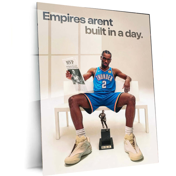 Empires Aren’t Built in a Day – SGA MVP Trophy & Press Feature Metal Frame - TURTLEWINGS 