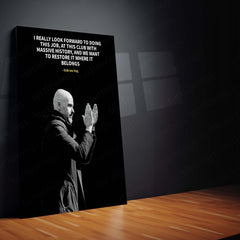 Quote Metal Poster | Erik Ten Hag – Motivational Quote Metal Poster | Football Inspiration Wall Frame
