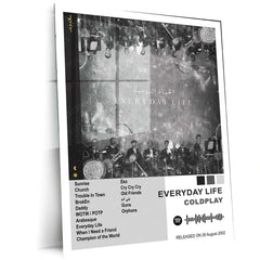 Coldplay Complete Collection | Set of 11 | Set of 8 | Set of 4 | Album Posters Metal Frames Emotional Anthems. Stadium Magic. Timeless Wall Aesthetic. - TURTLEWINGS 