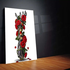 Movies & Series Metal Poster | Expedition 33 – The Hand of Roses | Symbolic Fantasy Metal Frame Poster