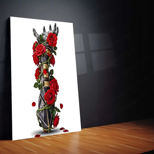 Movies & Series Metal Poster | Expedition 33 – The Hand of Roses | Symbolic Fantasy Metal Frame Poster