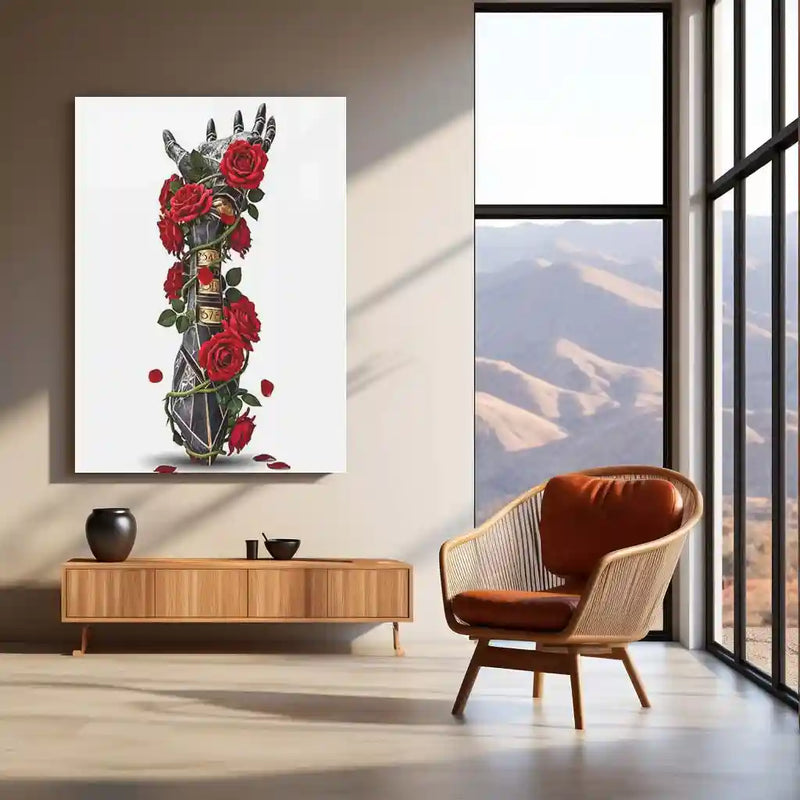 Movies & Series Metal Poster | Expedition 33 – The Hand of Roses | Symbolic Fantasy Metal Frame Poster