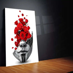 Movies & Series Metal Poster | Expedition 33 – The Mask of Thorns | Surreal Rose Sculpture Metal Frame Poster - TURTLEWINGS 