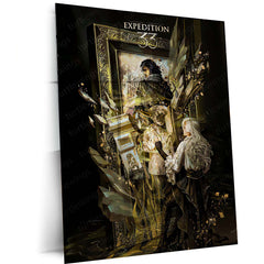 Game Metal Poster | Expedition 33 – Dark Fantasy Game Art Cover Metal Poster | Gothic Warrior Wall Frame