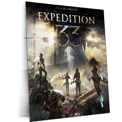 Movies & Series Metal Poster | Expedition 33 – Dark Fantasy Metal Poster | Warrior’s Journey Wall Frame