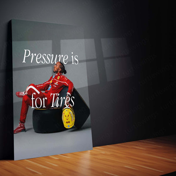 F1 Motivation – Lewis Hamilton Quote Metal Frame | Racing Legend Wall Art - TURTLEWINGS 