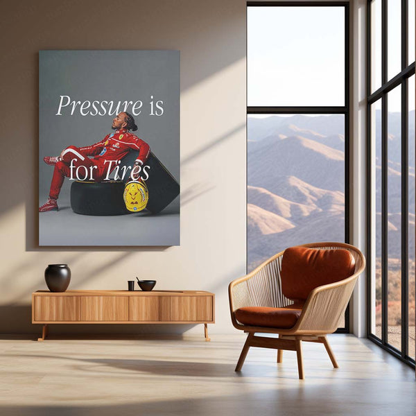 F1 Motivation – Lewis Hamilton Quote Metal Frame | Racing Legend Wall Art - TURTLEWINGS 