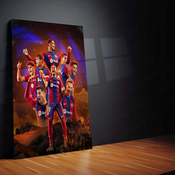 Sports | FC Barcelona Metal Poster – Premium Football Club Wall Art 1 - TURTLEWINGS 