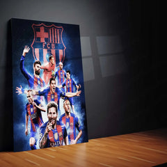 Sports | FC Barcelona Metal Poster – Premium Football Club Wall Art - TURTLEWINGS 