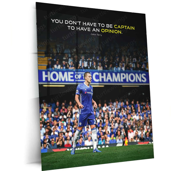 John Terry Metal Poster – Iconic Football Wall Art for Fans - TURTLEWINGS 