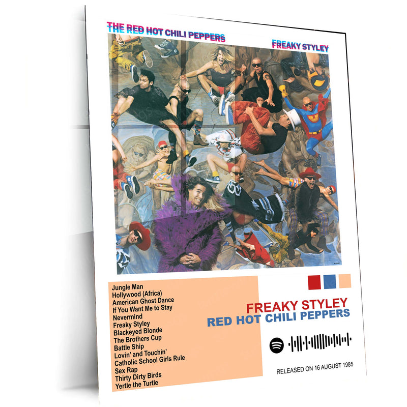 Red Hot Chili Peppers – Complete Album Collection | Set of 11 | Set of 8 | Set of 4 | Premium Metal Poster - TURTLEWINGS 