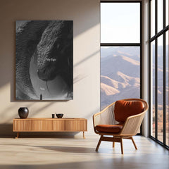 Quote Metal Poster | Face Your Ego Metal Poster | Dark Motivational Wall Art | Premium Metal Frame