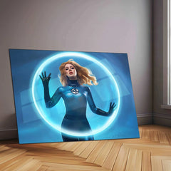 Fantastic Four Sue Storm Neon LED Metal Poster - TURTLEWINGS 
