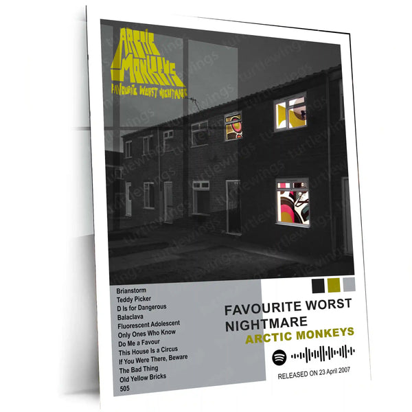 Arctic Monkeys Complete Collection | Set of 11 | Set of 8 | Set of 4 | Album Posters Metal Frames Indie Rock Evolution. Iconic Albums. Timeless Wall Aesthetic. - TURTLEWINGS 