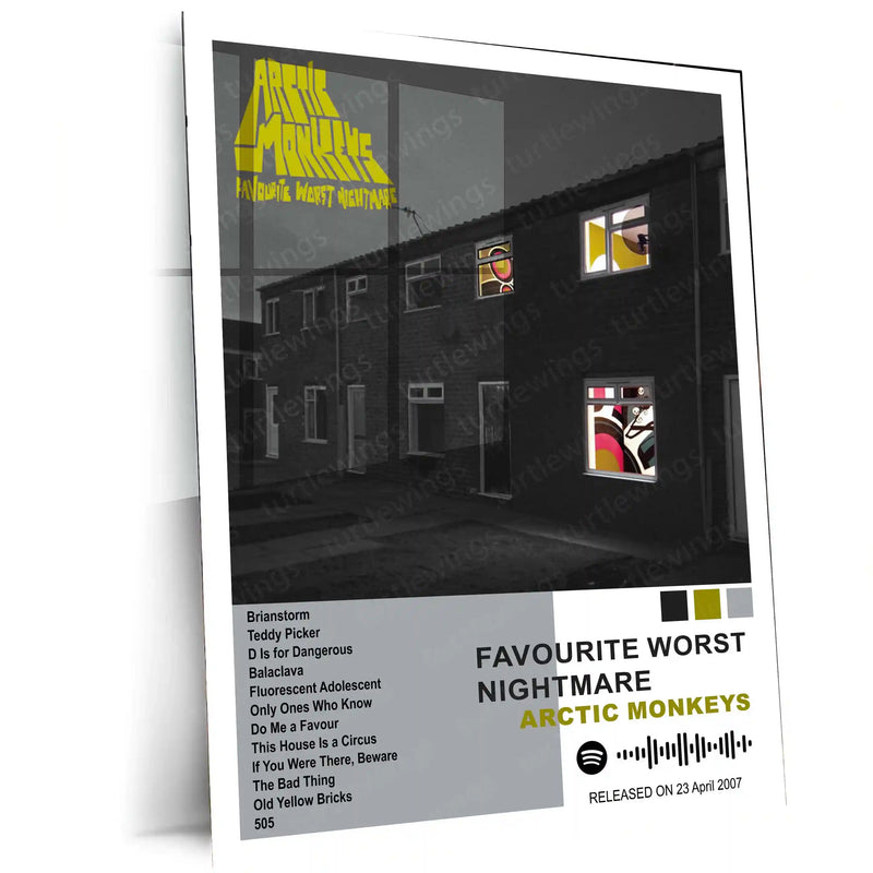 Arctic Monkeys Complete Collection | Set of 11 | Set of 8 | Set of 4 | Album Posters Metal Frames Indie Rock Evolution. Iconic Albums. Timeless Wall Aesthetic. - TURTLEWINGS 