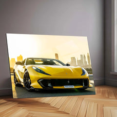 Car Metal Poster | Ferrari Metal Poster – Luxury Supercar Wall Art 01 - TURTLEWINGS 
