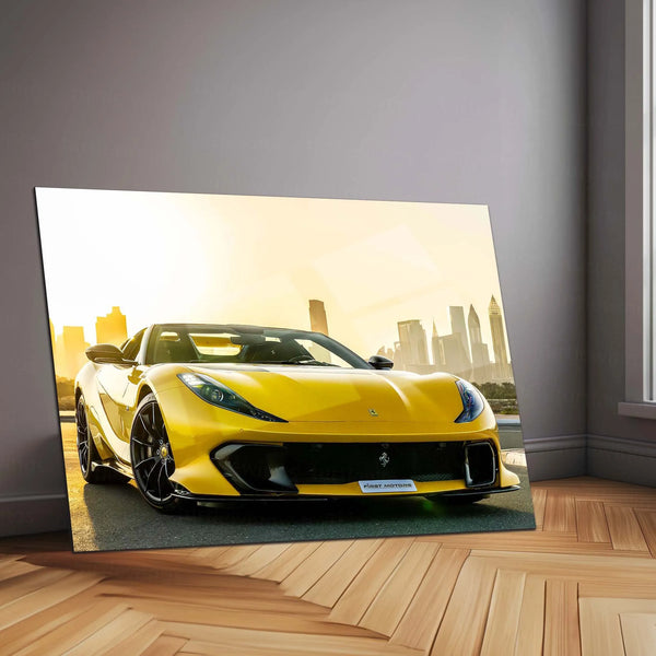 Car Metal Poster | Ferrari Metal Poster – Luxury Supercar Wall Art 01 - TURTLEWINGS 