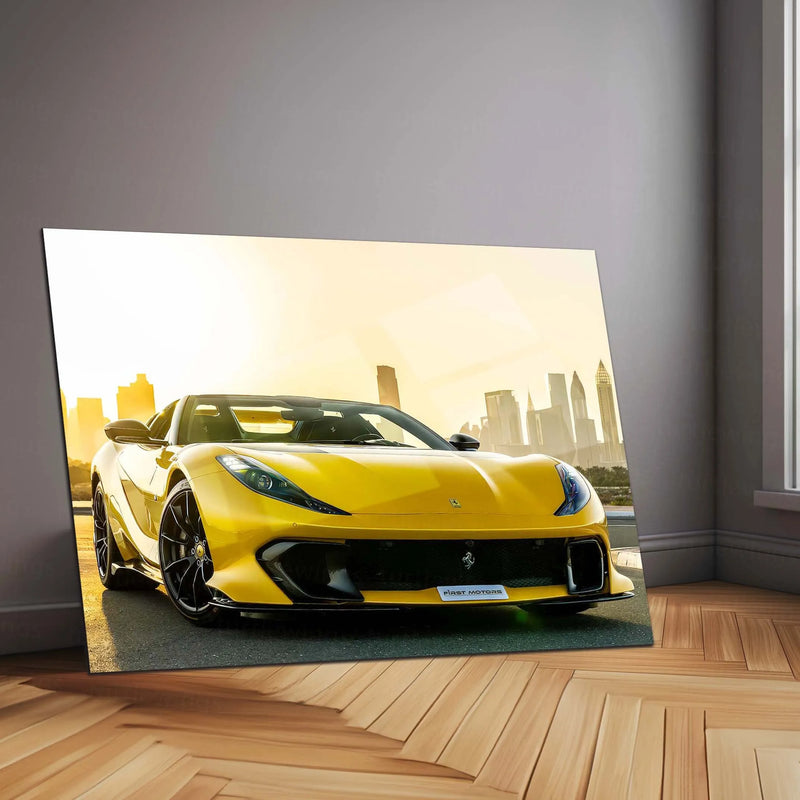 Car Metal Poster | Ferrari Metal Poster – Luxury Supercar Wall Art 01 - TURTLEWINGS 