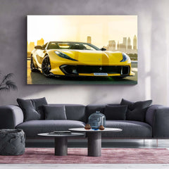 Car Metal Poster | Ferrari Metal Poster – Luxury Supercar Wall Art 01 - TURTLEWINGS 