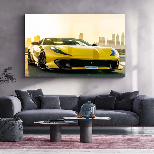 Car Metal Poster | Ferrari Metal Poster – Luxury Supercar Wall Art 01 - TURTLEWINGS 