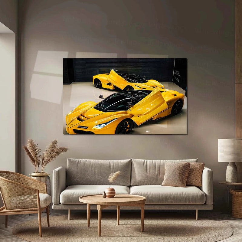 Car Metal Poster | Ferrari Metal Poster – Luxury Supercar Wall Art - TURTLEWINGS 