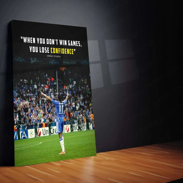 Didier Drogba Metal Poster – Chelsea Legend Wall Art - TURTLEWINGS 